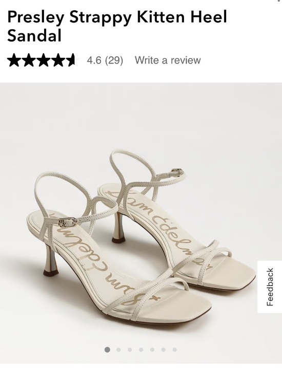 Sam Edelman Shoes - Sam Edelman Presley Strappy Kitten Heel Sandal - Size 9
